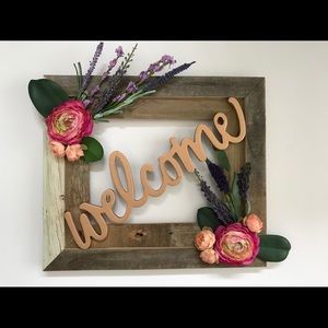 “Welcome” door hanger